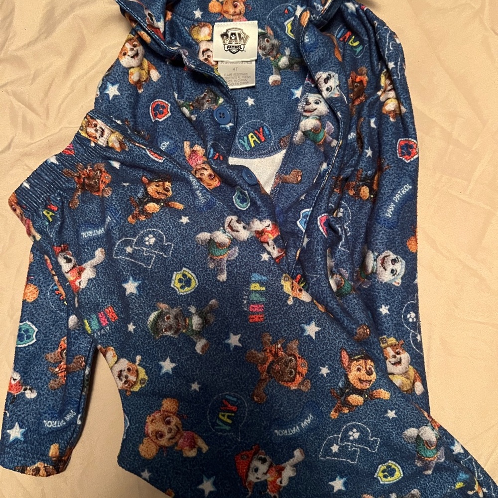 Paw Patrol Blue and White Kids' Pajama Top